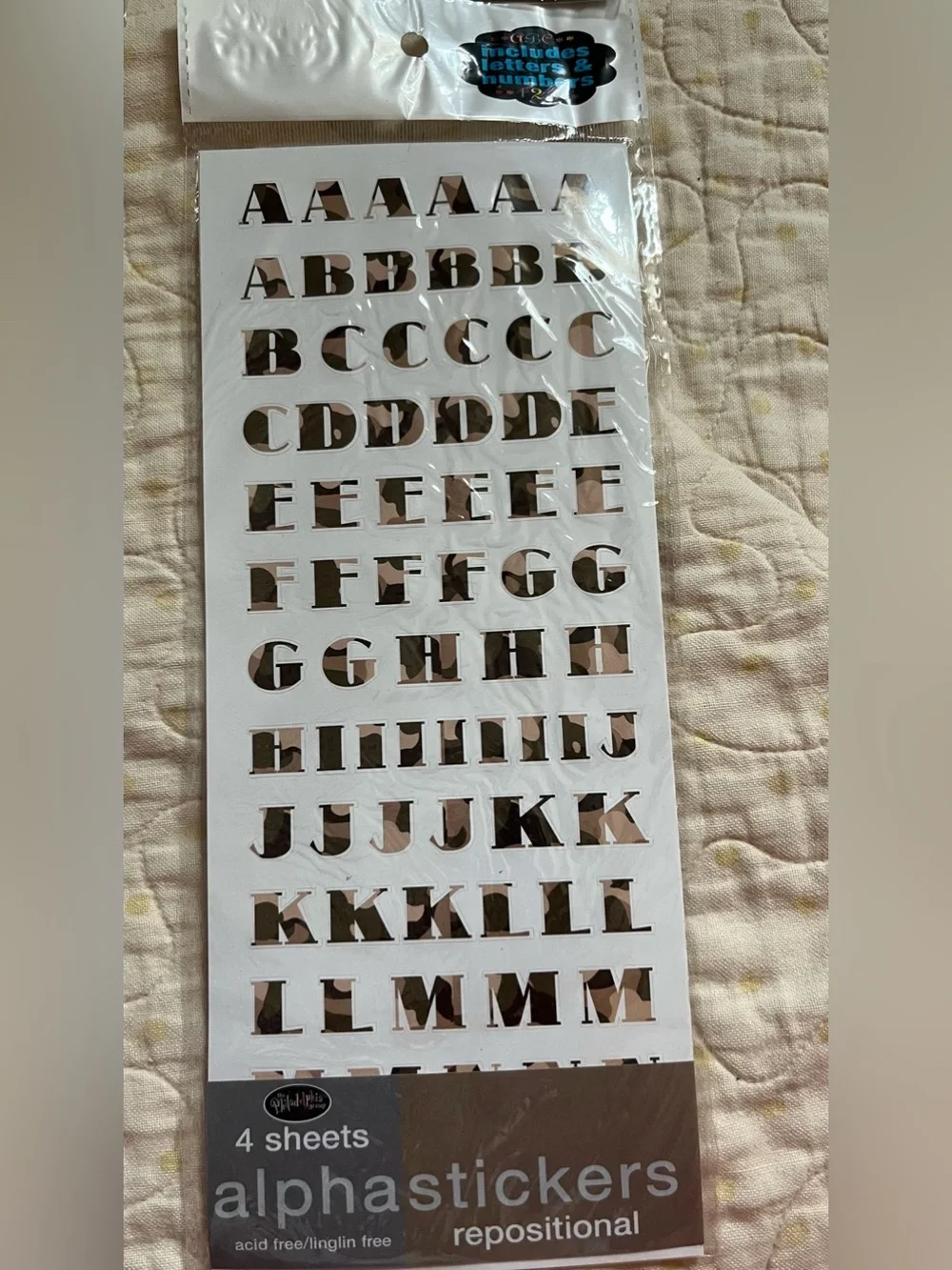 Assorted Alphabet Sticker Sheets - Mixed Colors - Unbranded